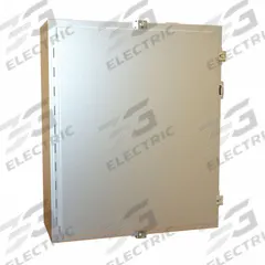 HAMMOND Electrical Enclosure: Stainless Steel, 24 in x 20 in x 8 in, NEMA 12/13/3R/4/4X, w/Panel (MPN 1418N4SSE8). Key specifications — Brand: HAMMOND; Closure Method: Clamps; Enclosure Material: Stainless Steel; Knockouts: Not Included; Includes Inner Panel: with Inner Panel Included.
