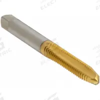 WIDIA GTD Straight Flute Tap: #8-32 UNC, H3, 3 Flute, Plug Chamfer, TiN Coated High Speed Steel (MPN 15442)