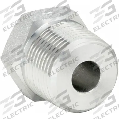 PARKER Metal Pipe Straight: 1 1/2 in x 1/2 in, Male NPT Threaded x Female NPT Threaded - Threaded High-Pressure Pipe Fittings