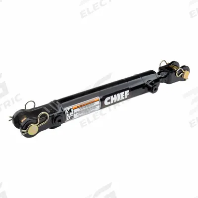 CHIEF Welded Hydraulic Cylinder: 2 in Bore Dia., 12 in Stroke Lg, 22 1/4 in Retracted Lg - Repairable Clevis-Mount Welded Hydraulic Cylinders