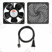 DAYTON Axial Fan: 85 cfm_95 cfm Airflow @ 0.000 in SP, 4 3/4 in Ht, 1 1/2 in Dp, Terminals, IP20 (MPN 786EW4). Key specifications — Blade Material: Polycarbonate; Includes: Cord Set with NEMA 1-15 Plug; Brand: DAYTON.