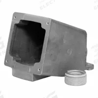 LEVITON Back Box: For IEC 60309 Pin & Sleeve Devices, 60 A, 1.5 in, Dead End Hub, 15° (MPN BX60-M). Key specifications — Brand: LEVITON; Material: Aluminum.