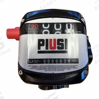 PIUSI Mechanical Fuel Meter: Fuel Meter, Mechanical, 1 in NPT, 24 gpm Flow Rate - Max, Liters (MPN F009SE600). Key specifications — Display Type: Mechanical; Unit Of Measure: Liters; Brand: PIUSI; Manufacturer Part Number: F009SE600; Housing Material: Aluminum; Accuracy: +/-0.6%.