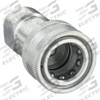 PARKER Hydraulic Quick Connect Hose Coupling: 1/8 in Coupling Size, Steel, 3 lpm Max. Flow Rate (MPN H1-62-T4). Key specifications — Thread Size: 7/16"-20; Brand: PARKER; Seal Material: Nitrile.