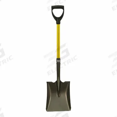 NUPLA Square Point Shovel: Steel Blade, 14 ga, D-Grip Handle Type - Square Point Shovels