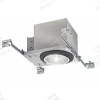 Downlight: New Construction, 4 in Dia, 900 lm, 2700K, 11.6 W, 120V AC (MPN IC1LED G4 09LM 27K 90CRI 120 FRPC). Key specifications — Voltage: 120V AC; Trim Color: Available Separately; Brand: LITHONIA LIGHTING; Ceiling Type: Flat Ceiling; Reflector or Baffle Color: No Reflector or Baffle; Trim Style: Available Separately; Dimmable: Yes; Color Temperature: 2700K.
