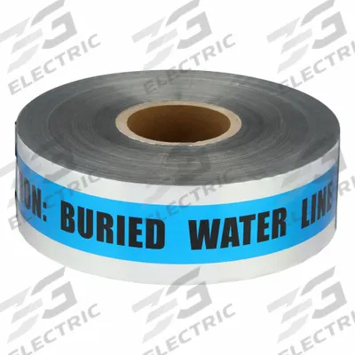 APPROVED VENDOR Detectable Buried Tape: 1,000 ft Tape Lg, Blue - Blue Water Line Underground Marking Tape