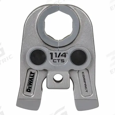 DEWALT Press Jaws: 1 1/4 in Pipe, Copper/Stainless Steel - Jaws for Compact Press Tools