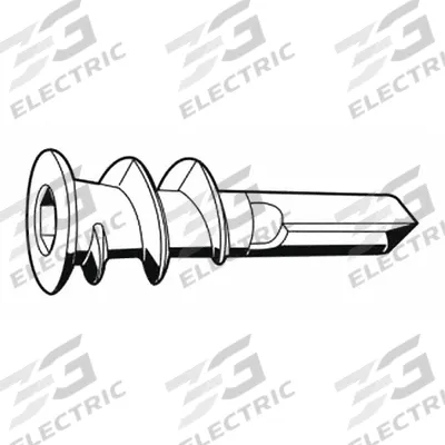 APPROVED VENDOR Wall Anchor: 1 11/16 in Overall Lg, #6 to #8 Thread Size, Nylon, Plain - Standard Self-Threading Anchors