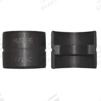 HUSKIE TOOLS Upper and Lower Crimping Die: 7/16 in Copper, Copper Duplex Oval Sleeves, 1 Sizes (MPN 716C). Key specifications — attr511073: Copper Duplex Oval Sleeves; attr511072: Wire Rope; attr473934: HUSKIE TOOLS; attr511069: Blue; attr542116: 7/16 in Copper; attr511066: 13D361.