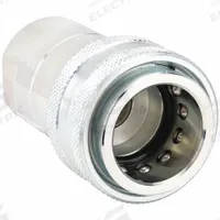 PIONEER Hydraulic Quick Connect Hose Coupling: 3/4 in Coupling Size, Steel, Ball, Female NPTF (MPN 4150-5). Key specifications — Body Material: Steel; Valve Type: Ball; Thread Size: 3/4"-14; Brand: PIONEER.