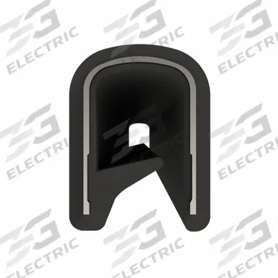FAIRCHILD Edge Trim: Single Gripping Finger, 50 ft Overall Lg, PVC Outer - Edge Trim & Edge Guard with Metal Core