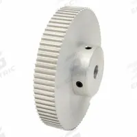 DAYTON Timing Pulley: Modified Curvilinear, Fixed, For GT Timing Belt Section, For 9 mm Belt Wd (MPN 80-3P09M6A8). Key specifications — Brand: DAYTON; Finish: Clear Anodized; For Belt Series: Powerhouse®.
