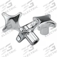KIPP Hand Knob: 4 Point, Stainless Steel, 5/16"-18 Thread, 40 mm Dia (MPN K0146.5040A32). Key specifications — Brand: KIPP.