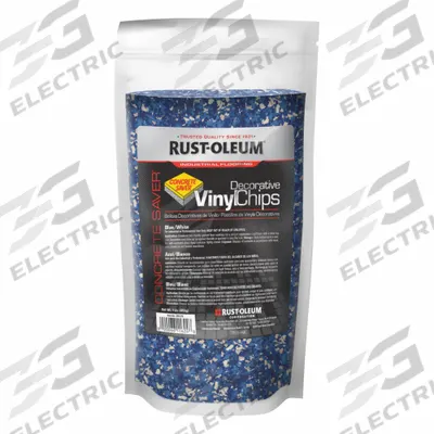 RUST-OLEUM Floor Chips: Blue/White, 0.002 lb/sq ft Coverage Area, Interior - Floor Chips & Flakes