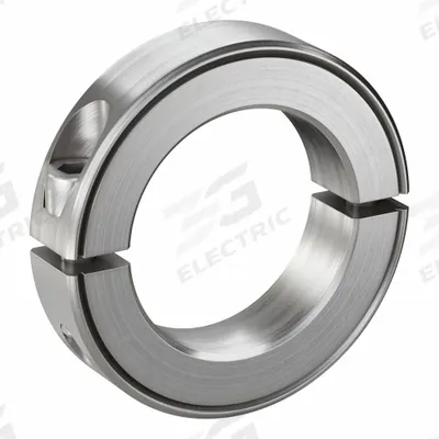 RULAND MANUFACTURING Shaft Collar: 2-Piece, Inch, Round, Clamp-On, 1 15/16 in Bore Dia - Stainless Steel Shaft Collars
