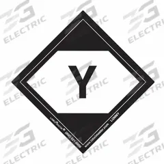 LABELMASTER DOT Handling Label: Message, 2 in x 2 in, 2 in Label Wd, 2 in Label Ht, Paper, Label (MPN LQMMY). Key specifications — Message: Y; Background Color: Black; Brand: LABELMASTER.