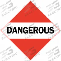 BRADY DOT Container Placard: Dangerous, 10 3/4 in x 10 3/4 in, 10 3/4 in Label Ht, Placard (MPN 76259). Key specifications — Brand: BRADY; Message: Dangerous.