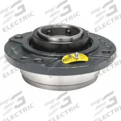 MOLINE BEARING Flange Bearing: Spherical Roller, 2 1/4 in Bore, Cast Iron, Set Screws, 7 1/8 in Lg (MPN 19231204). Key specifications — Bore Type: Cylindrical; Brand: MOLINE BEARING; Lubricant Material: Lithium Complex Grease; Mounting Bolt Size: 1/2 in; System of Measurement: Inch.