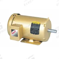 BALDOR General Purpose Motor: Rigid Base Mount, Totally Enclosed Fan Cooled, 7 1/2 hp, 3,520 RPM (MPN EM3709T). Key specifications — Brand: BALDOR; Nameplate Voltage @ 60 Hz: 230V AC; Full Load Current @ 60 Hz: 19.0/18.0/9.0 A; Nameplate RPM @ 60 Hz: 3,520 RPM; Motor Enclosure: TEFC.