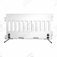 TRAFFIX DEVICES/VIZCON Pedestian Wall: ADA Wall, 38 in Ht, 72 in Lg, White, Interlocking, MASH (MPN 57000-AW). Key specifications — Brand: TRAFFIX DEVICES/VIZCON; Portability: Stationary; Material: Polyethylene; Includes: Legs; Connecting Option: Interlocking; ADA Compliance: Yes.