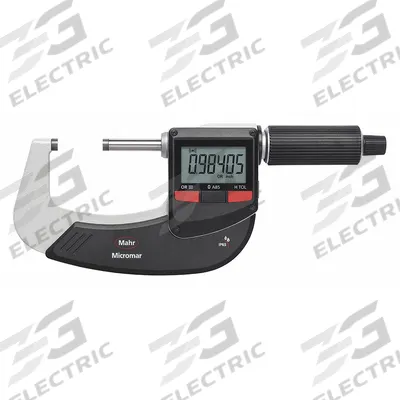 MAHR IP65 Digital Outside Micrometer: 1 in to 2 in /25 mm to 50 mm, Inch/Metric - Micrometers with SPC Output for Harsh Environments