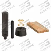 WESTWARD Grommet Kit: Brass, 0.38 in Inside Dia, 0.83 in Outside Dia, 0.12 in Overall Thick (MPN 3AB82). Key specifications — Brand: WESTWARD; Material: Brass; Shape: Round.