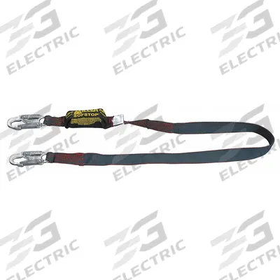 MILLER BY PIP Shock-Absorbing Lanyard: Shock Pack, Arc-Flash Rated, Steel Snap Hook - Arc-Flash Rated Shock-Absorbing Lanyards