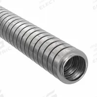 Flexible Metal Conduit - Reduced Wall: 3/8 in Trade Size, 25 ft Overall Lg, Steel (MPN 5501-22-00). Key specifications — Bend Radius: 2 in; Color: Gray; Conduit Type: Reduced Wall; Finish: Galvanized; Flexibility: Flexible; Inside Diameter: 0.38 in; Material: Steel; Outside Diameter: 0.61 in.