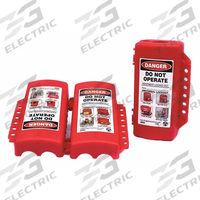 ZING Plug Lockout: For 1 1/4 in Max Cord Dia, For 3 in Max Plug Dia - Plug Lockout Covers