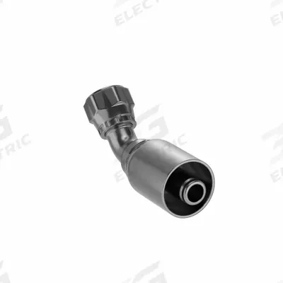 Parker Hydraulic Crimp Fitting: Steel x Steel, 45° Elbow, -8 For Hose Dash Size - Parker Crimp Hydraulic Hose Fittings with JIC Connection