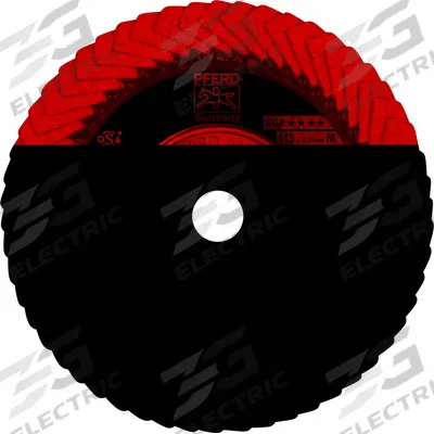 PFERD Flap Disc: Radial, 4-1/2" x 5/8"-11, Ceramic, 60 Grit, Fiberglass Bk - Cool-Cutting Flap Discs for Carbon & Stainless Steel