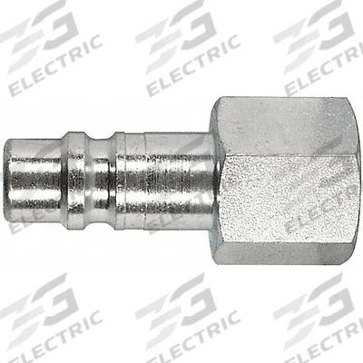 APPROVED VENDOR Quick Connect Hose Coupling: 1/2 in Body Size, 1/2 in Hose Fitting Size - Industrial Interchange Steel Quick-Connect Air Coupling Plugs