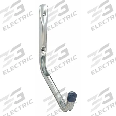 APPROVED VENDOR Storage Hook: Screw, 20 lb Wt Capacity, 1 Points per Hook, Silver - Wall Mount Utility Hooks
