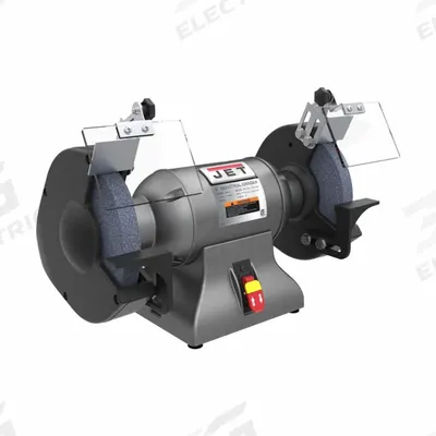JET Bench Grinder: Fixed Speed, 1 hp, 8 in Max Wheel Dia, 3,600 RPM - Fixed-Speed Bench Grinders