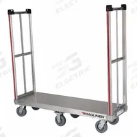 MAGLINER Platform Truck: 1,800 lb, 60 in L x 18 in W x 10 in H Deck, Thermoplastic Rubber, Smooth (MPN BDHK162). Key specifications — Brand: MAGLINER; Caster/Wheel Configuration: (4) Swivel; Color: Silver; Caster Wheel Width: 2 in.