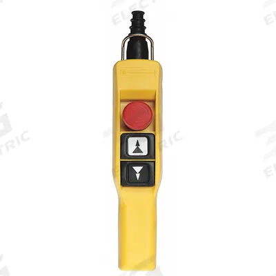 SCHNEIDER Pendant Control Station: (2) Push Buttons/Emergency Stop, 2NO/1NC - Push-Button Pendants