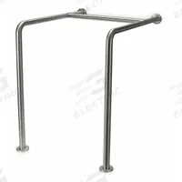 APPROVED VENDOR Floor to Wall Grab Bar: Angled, 30 in Lg, 1 1/2 in Dia, Stainless Steel, Satin (MPN 4WMH4). Key specifications — Brand: APPROVED VENDOR; Mount Orientation: Right-Hand.