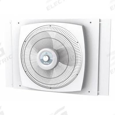 AIR KING Window Fan: 16 in Blade Dia, 22 in H, 34 1/2 in W, 3 Speeds - Office Window Fans