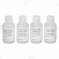 OAKTON Turbidity Standard Set: ACS, 60 mL Volume, Liquid, 0.2, 20, 100, 800 NTU, Plastic, Bottle, 1 (MPN WD-35635-52). Key specifications — Brand: OAKTON; CAS Number: 7732-18-5; Chemical Family Type: Solution; Chemical Grade: ACS; Concentration: 0.2, 20, 100, 800 NTU; Container Material: Plastic; Container Type: Bottle; Form: Liquid.