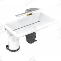 BRADLEY Bathroom Sink Kit: Designer White, Terreon®, 24 1/2 in Overall Lg, 14 1/2 in Overall Wd (MPN WB2-WB-TR1-0049). Key specifications — Includes: Liquid Soap Dispenser; Brand: BRADLEY; Color: Designer White; Sink Material: Terreon®.