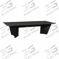 REGENCY Conference Table: Rectangle, Laminate/Melamine, Ash Gray, 120 in Overall Lg, PVC, 10 Seats (MPN ACT12048AGBK). Key specifications — attr987891: Traditional Leg; attr987894: Melamine; attr987867: PVC; attr987857: REGENCY; attr987872: Laminate.