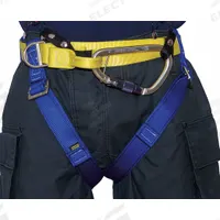 GEMTOR Rescue Harness: II, Nylon, 30 in Waist Size (Min), 44 in Waist Size (Max) (MPN 546NYCL-0A). Key specifications — Brand: GEMTOR; Standards: NFPA 1893; Hardware Material: Aluminum; Webbing Materials: Nylon; Back D-Ring: No; Class: II; Color: Blue; Front D-Ring: No.