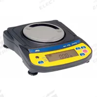 A&D WEIGHING Compact Bench Scale: 410 g Capacity, 0.01 g Readability, 0.01 g Repeatability, ABS (MPN EJ-410). Key specifications — Brand: A&D WEIGHING; Display Type: LCD.