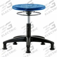 Stool: Polyurethane, Ht Range 15 1/2 in to 20 1/2 in, 13 in Seat Wd, 13 in Seat Dp, 5 Glides, Blue (MPN IPDHSO-RG-RG-BLU). Key specifications — Brand: APPROVED VENDOR; Foot Support: No; Base Material: Fiberglass; ESD-Safe: Not ESD Safe; Number of Casters: 0.