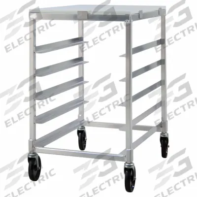 NEW AGE INDUSTRIAL Sheet Pan Rack: 5 Slots, 4 1/2 in Betw Shelves, 20 3/8 in Wd, 33 3/8 in Ht - Half-Size Sheet Pan Racks