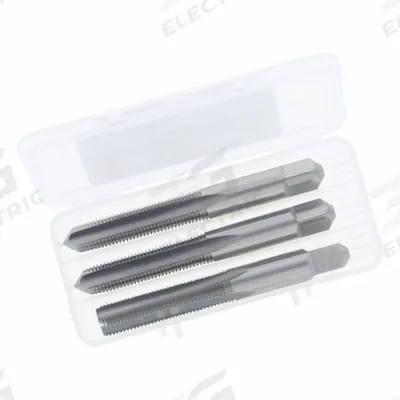 CHICAGO-LATROBE Tap Kit: 1/4"-20 UNC, H5 / 2B, 4 Flute - Three-Piece Hand Tap Sets