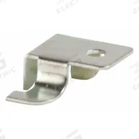 ECONOCO Right End Shelf Rest: 1 in x 1 in x 1 in, Zinc-Plated, 16 ga Gauge, Silver (MPN GLKR). Key specifications — Product Type: Right Side Shelf Rest; Color: Silver; For Display Type: Single or Double Slotted Standards; Material: Steel; Duty Rating: Heavy Duty; Brand: ECONOCO; Finish: Zinc-Plated; Mounting Type: Snap-on.