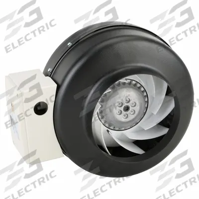 Dayton In-Line Duct Fan: 213 cfm Max., 6 in Duct, 37.3 W, 120V AC, 1 Ph, IP54 - General Purpose Inline Duct Fans