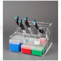 Pipette Stand: 12 3/4 in Overall Wd, 8 1/8 in Overall Ht, 12 1/2 in Overall Lg, Acrylic, Clear (MPN HOUSAC). Key specifications — Material: Acrylic; Color: Clear; Product Type: Lab Organizer; Product Holds: Single Channel Pipettes; Brand: POLTEX.